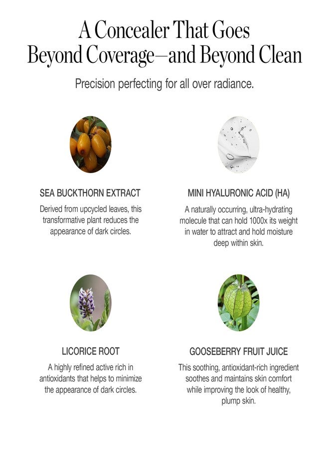 Ogee Complexion Perfecting Under Eye Concealer - Certified Organic Full Coverage Concealer - Buildable Coverage - LARCH 2.25C - Light Tan (Pink Undertones) - Image 5